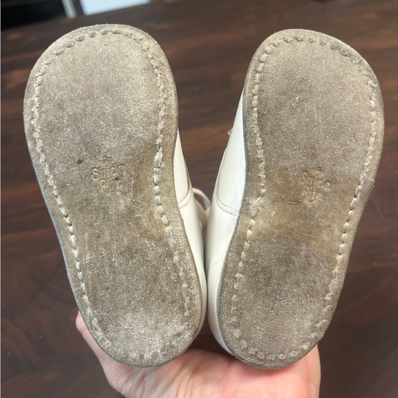 Vintage UNISEX BABY STRIDE RITE LEATHER WALKERS SHOES SIZE 5 - Picture 4 of 5